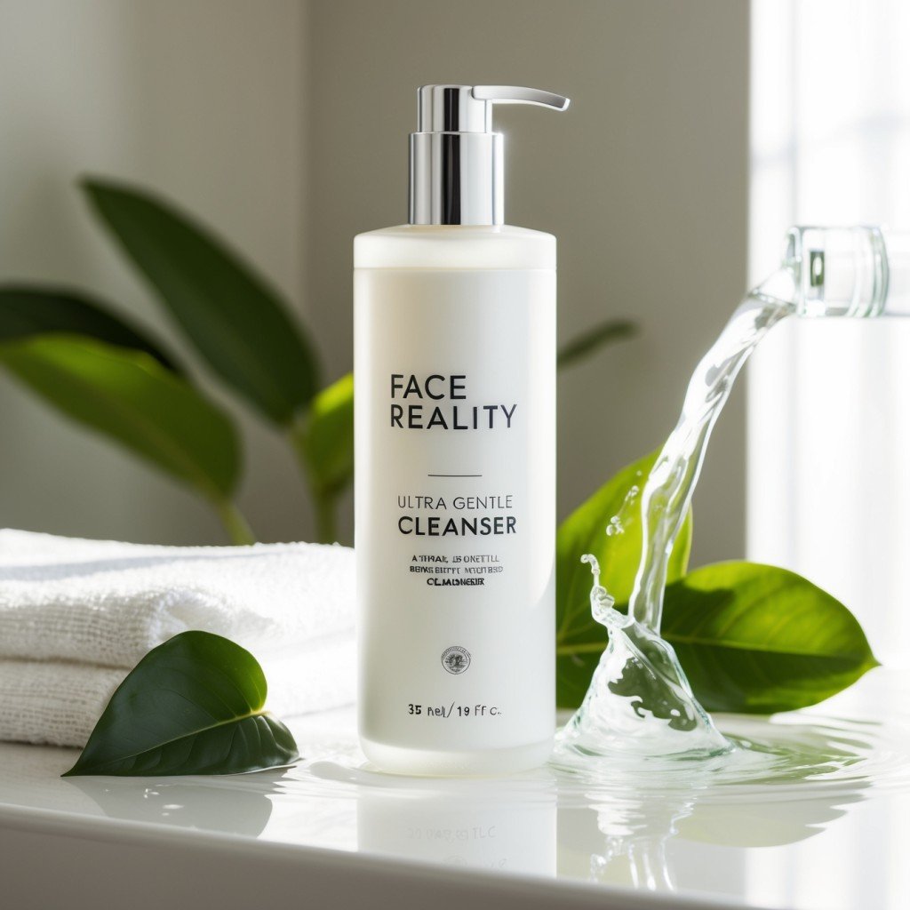 modern bottle of Face Reality Ultra Gentle Cleanser