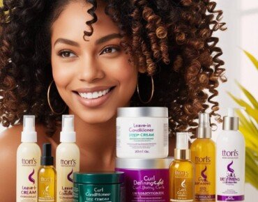 a woman with defined 3C curly hair