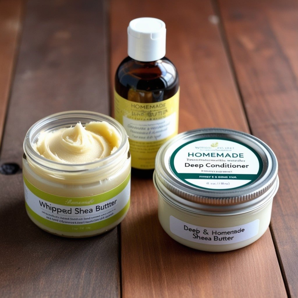 An image showing homemade hair care products